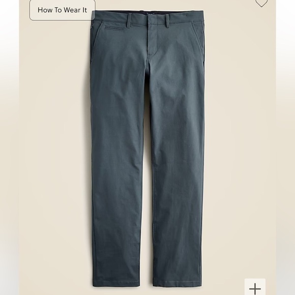 NWOT J crew charcoal steel 770™ Straight-fit tech pant - Picture 1 of 6